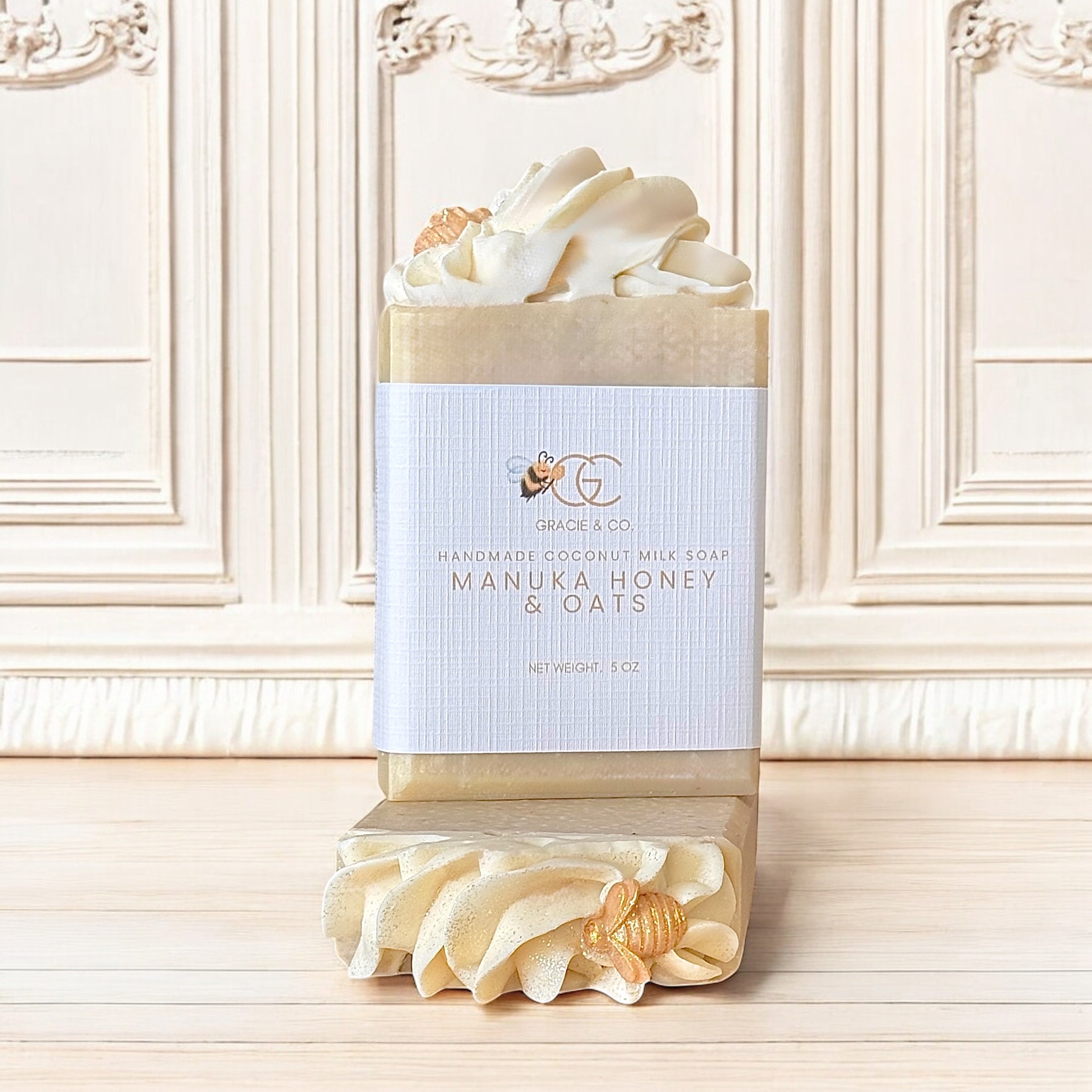 Manuka Honey Oats & Coconut Milk Shea Butter Soap - Gracie & Co. 1942